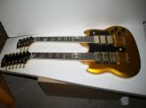 Guitarra SG double neck + case + pedal